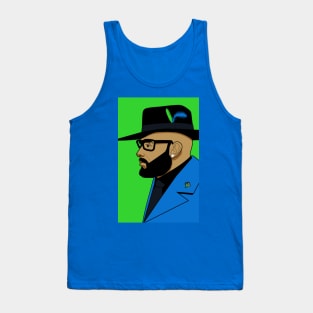 Beards and blazers-green Tank Top